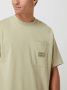 CALVIN KLEIN Heren Polo's & T-shirts Shrunken Badge Pocket Tee Beige - Thumbnail 6