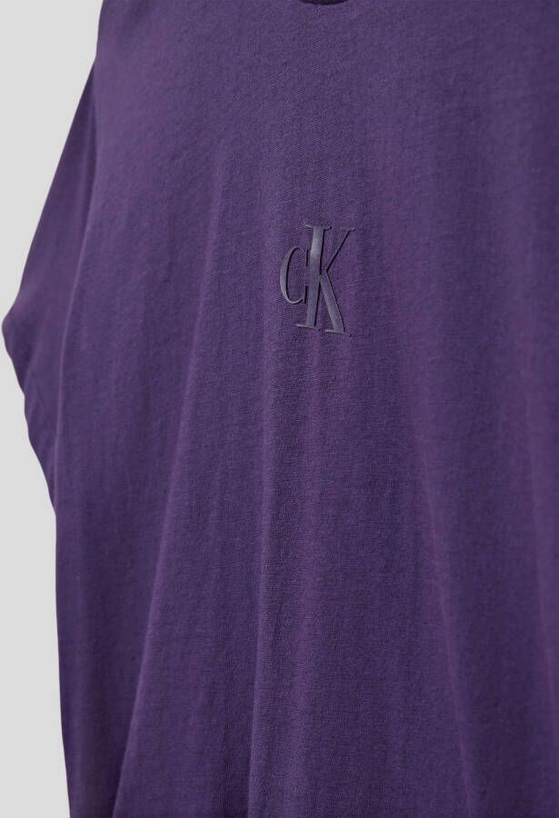 Calvin Klein Jeans T-shirt met labelprint model 'BOXY' - Foto 2