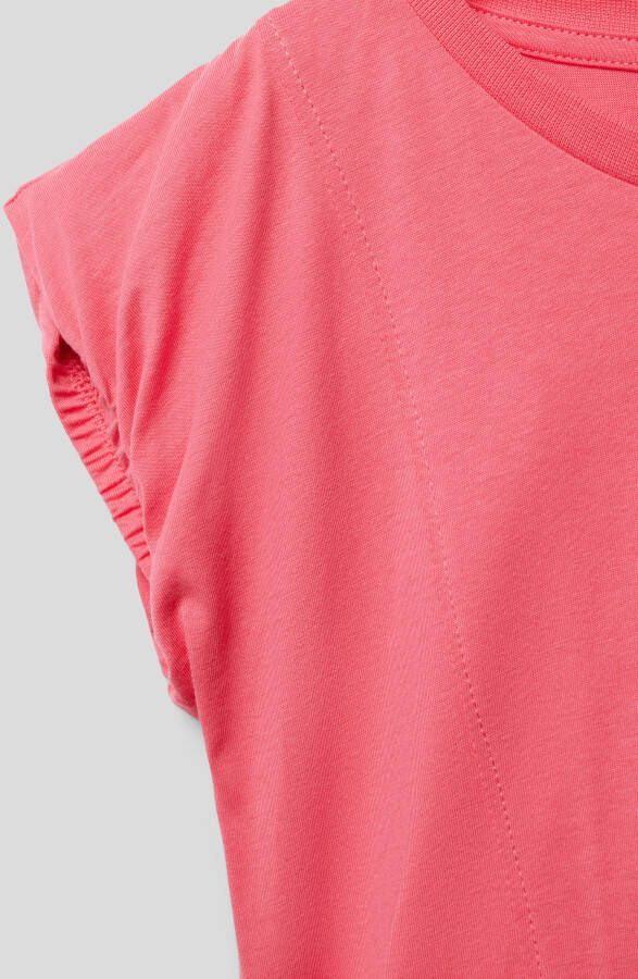 Calvin Klein Jeans T-shirt met labelprint model 'MONOGRAM OFF PLACED CAP'