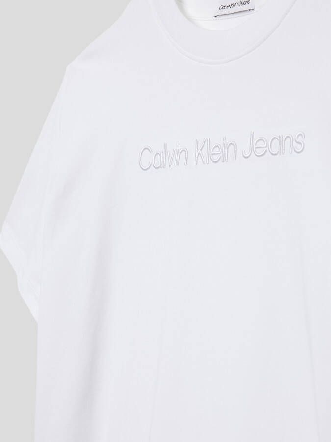 Calvin Klein Jeans T-shirt met labelstitching model 'RAISED' - Foto 2