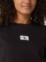 Calvin Klein Zwarte T-shirt Badge Seaming Tee - Thumbnail 9