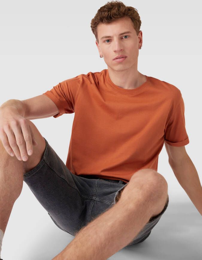 Calvin Klein Jeans T-shirt van katoen met labeldetail model 'BADGE'