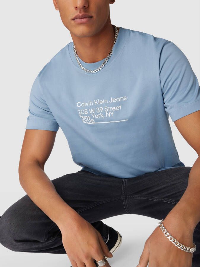 Calvin Klein Jeans T-shirt van katoen model 'ADDRESS'