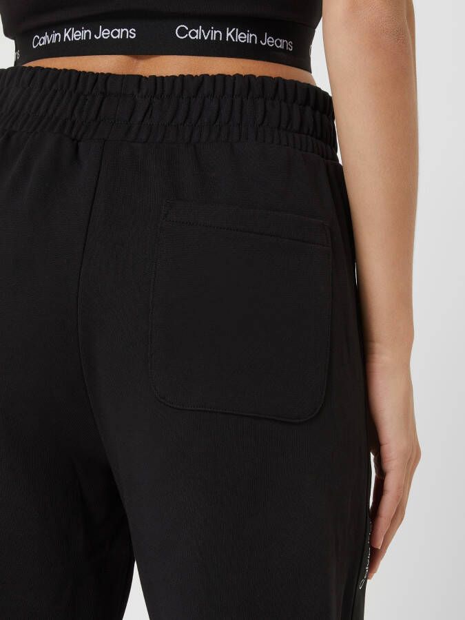 Calvin Klein Jeans Wide leg sweatbroek met logo-strepen