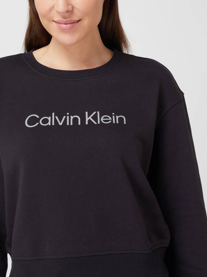 Calvin Klein Performance Kort sweatshirt met logoprint
