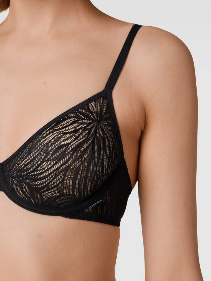 Calvin Klein Underwear Beugelbeha met kant model 'UNLINED'