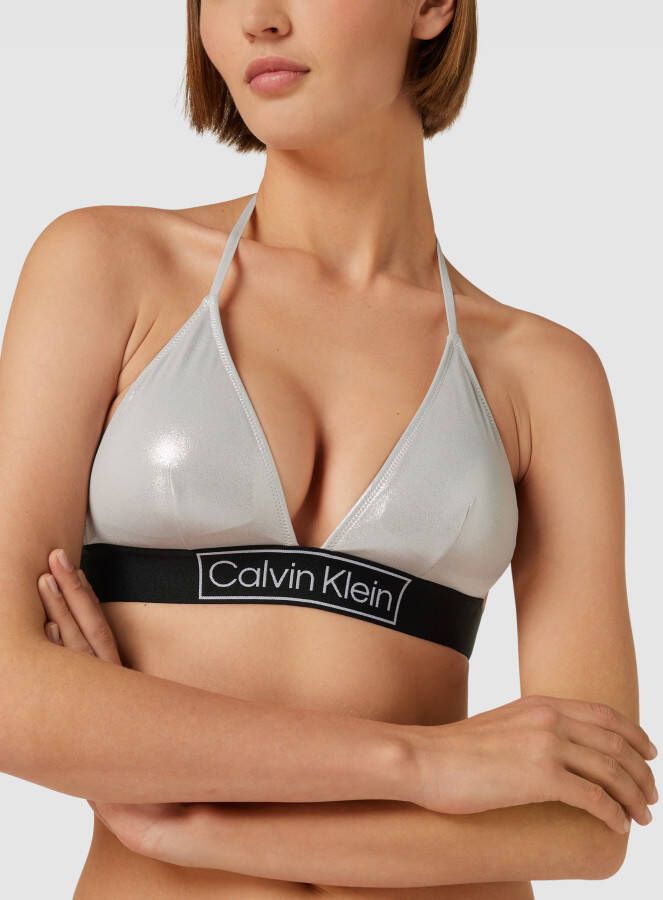 Calvin Klein Underwear Bikinitop met glanzend design