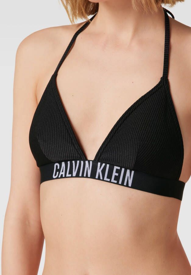 Calvin Klein Underwear Bikinitop met labeldetail model 'INTENSE POWER'