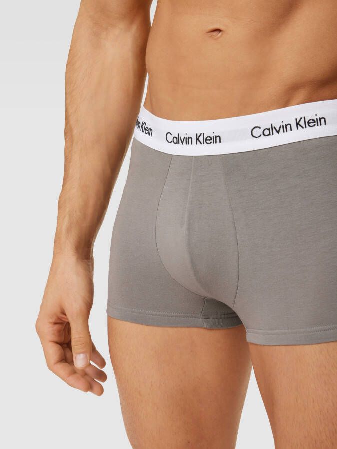 Calvin Klein Underwear Boxershort met labeldetails in een set van 3 stuks model 'LOW RISE TRUNK 3'