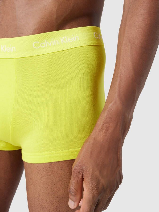Calvin Klein Underwear Boxershort met logo in band in een set van 5 stuks model 'Low Rise Trunk'