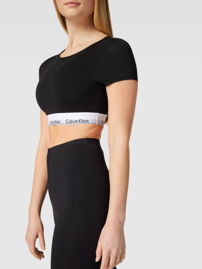 Calvin Klein Underwear Kort T-shirt met logo in band model 'T-SHIRT BRALETTE'