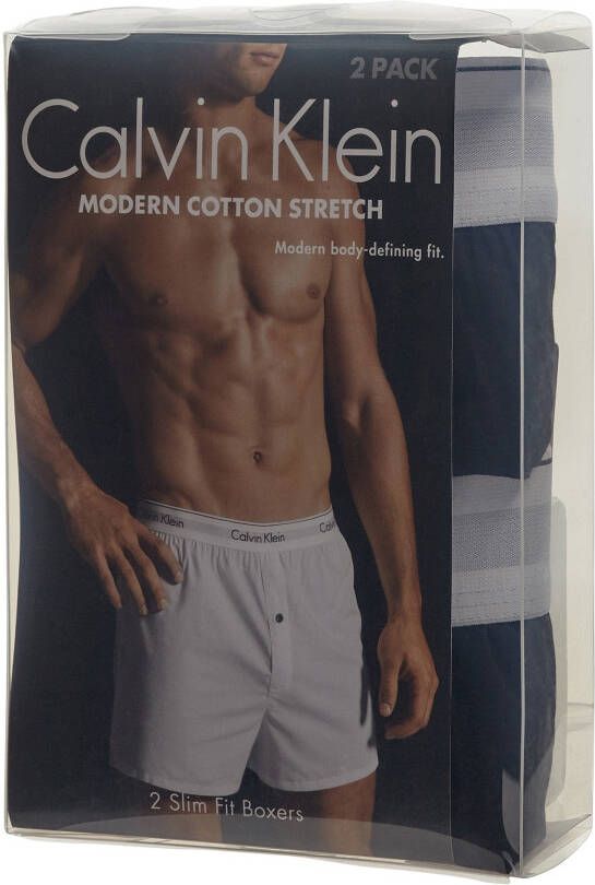 Calvin Klein Underwear Slim fit boxershorts van katoen set van 2 stuks - Foto 2