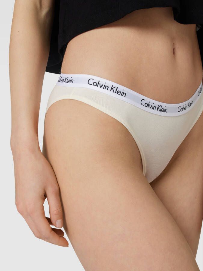 Calvin Klein Underwear Slip met elastische band met logo in een set van 3 stuks model 'CAROUSEL'