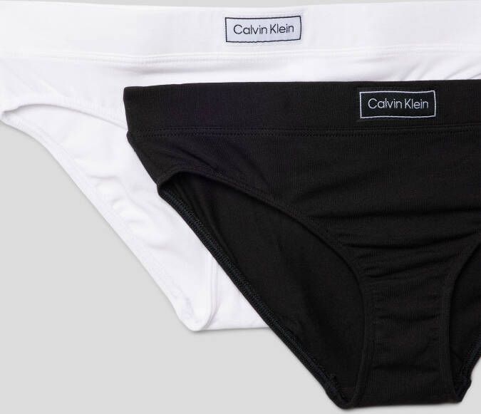 Calvin Klein Underwear Slip met labelpatch in een set van 2 stuks