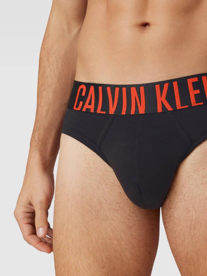 Calvin Klein Underwear Slip met logostitching in een set van 2 stuks