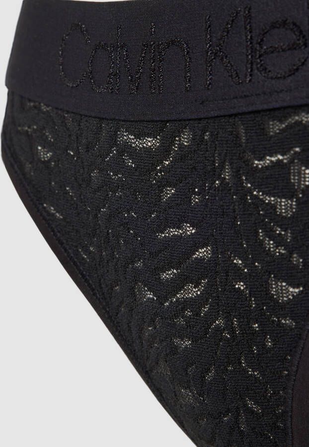 Calvin Klein Underwear String met ajourpatroon