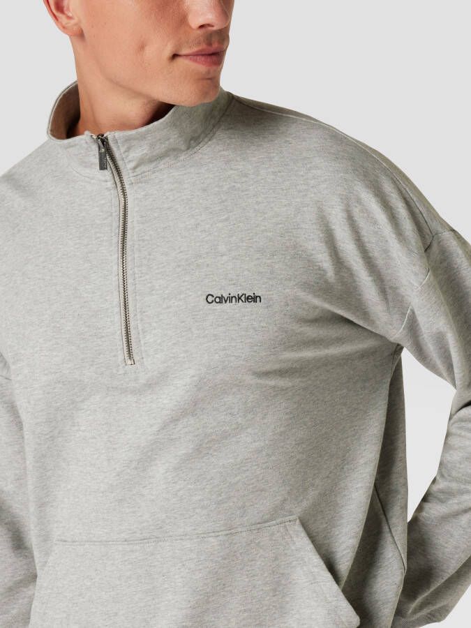 Calvin Klein Underwear Sweatshirt met korte ritssluiting model 'QUARTER ZIP' - Foto 7