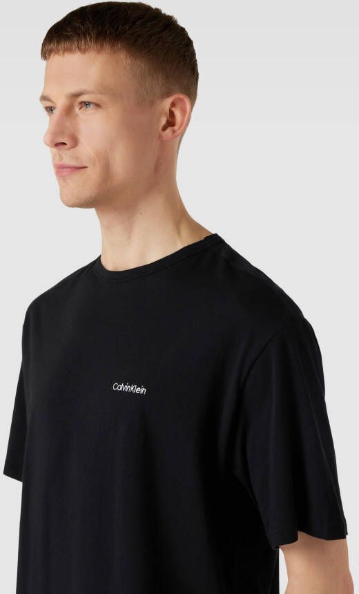 Calvin Klein Underwear Badjas met labelstitching model 'ROBE'