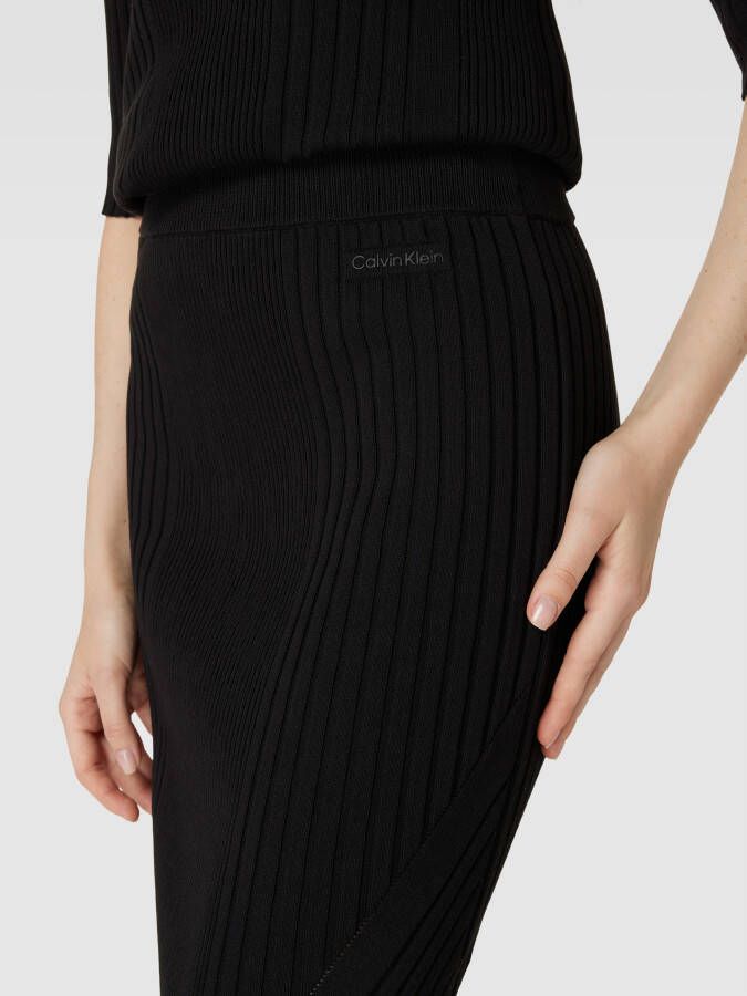 Calvin Klein Womenswear Maxirok met structuurmotief