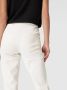 CAMBIO Crèmekleurige broek met elastische tailleband plooien en achterzakken. Gray Dames - Thumbnail 2