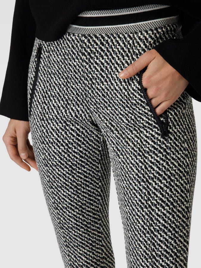 CAMBIO Broek met all-over motief model 'RANEE'