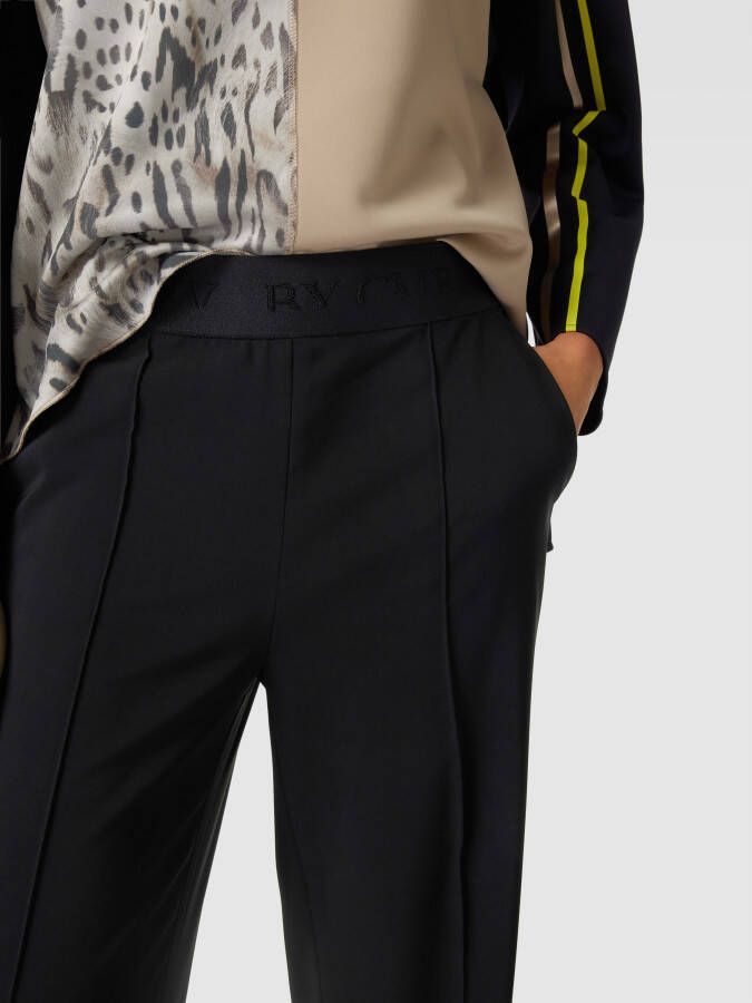 CAMBIO Broek met elastische band met logo model 'AVA'