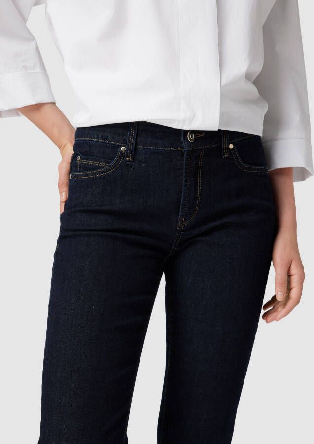 CAMBIO Flared jeans met labeldetail model 'PARIS'