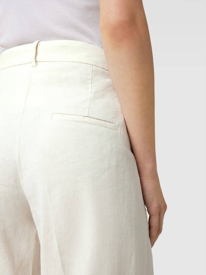 CAMBIO Wide leg linnen broek met bandplooien model 'MIRA' - Foto 2