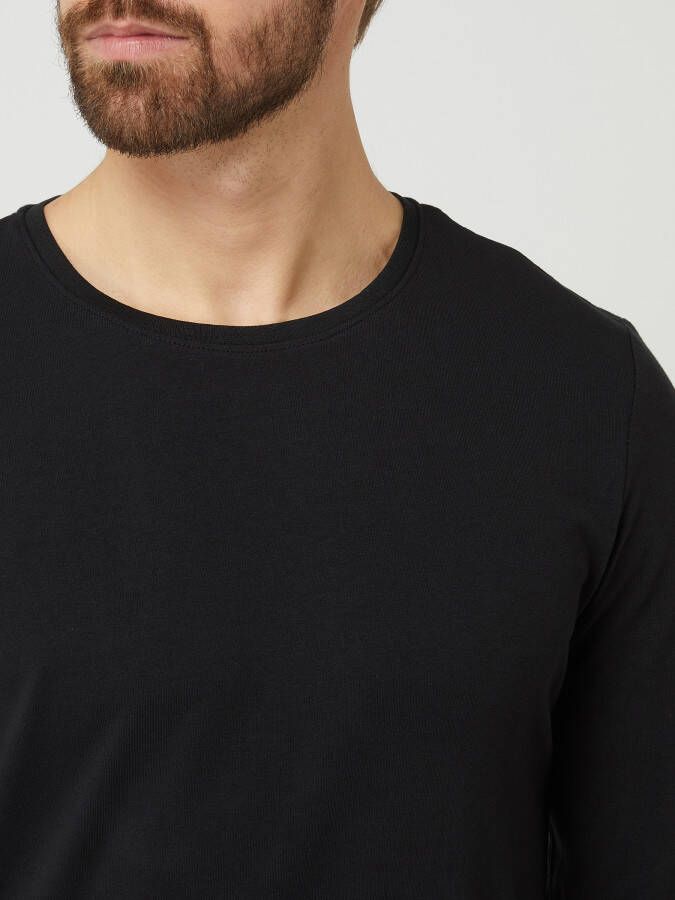 casual friday Longsleeve met ronde hals