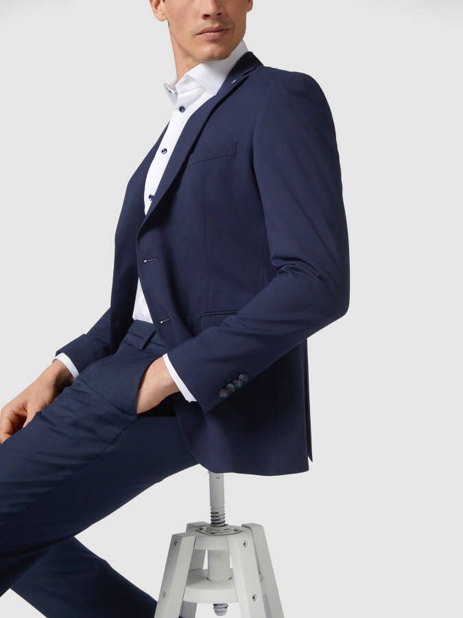CG Club of Gents Slim fit 2-knoops colbert met stretch model 'Caden'