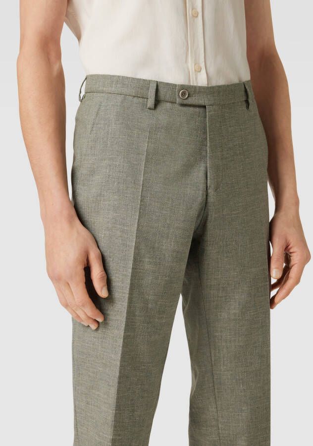 CG Club of Gents Slim fit pantalon in gemêleerde look model 'Paco' - Foto 2