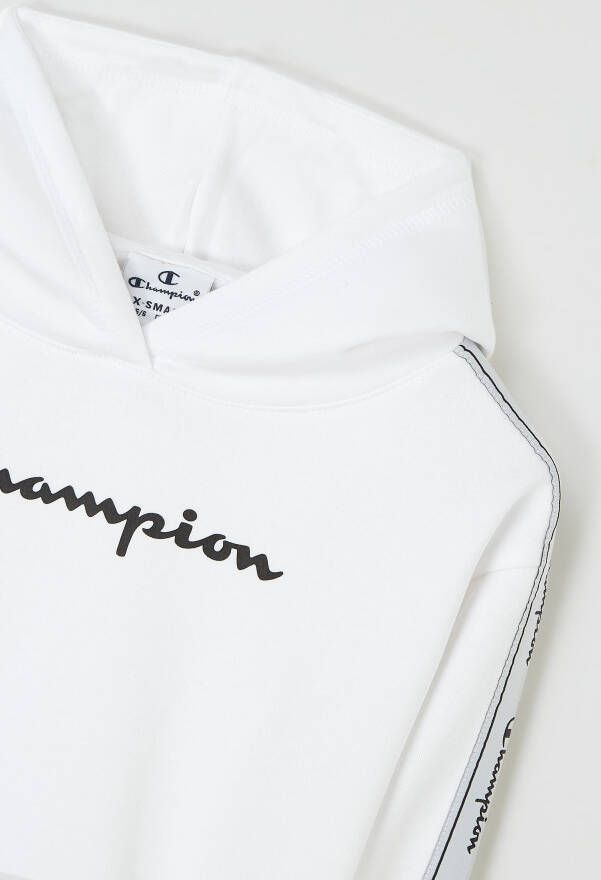 Champion Custom fit hoodie met logostrepen