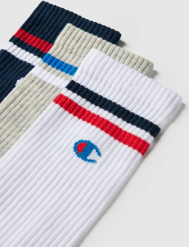 Champion Sokken met contraststrepen in een set van 3 paar model 'Crew Socks' - Foto 2