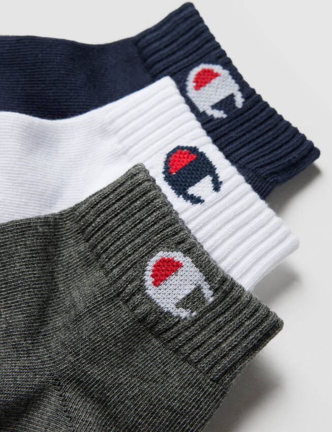 Champion Sokken met labeldetail in een set van 3 paar model 'Quarter Sock' - Foto 2
