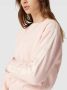 Champion Klassieke Korte Sweatshirt Pink Dames - Thumbnail 2