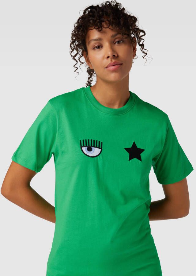 Chiara Ferragni T-shirt met motiefstitching model 'EYE STAR' - Foto 2