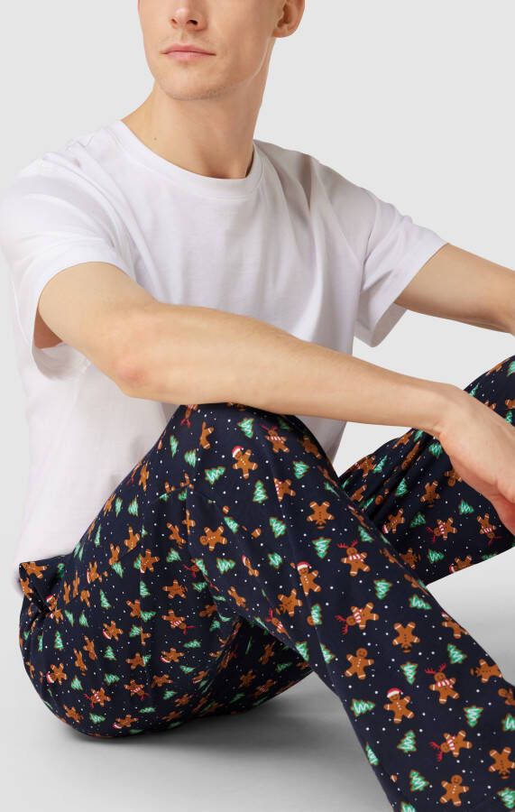 Christian Berg Men Pyjamabroek met all-over motief