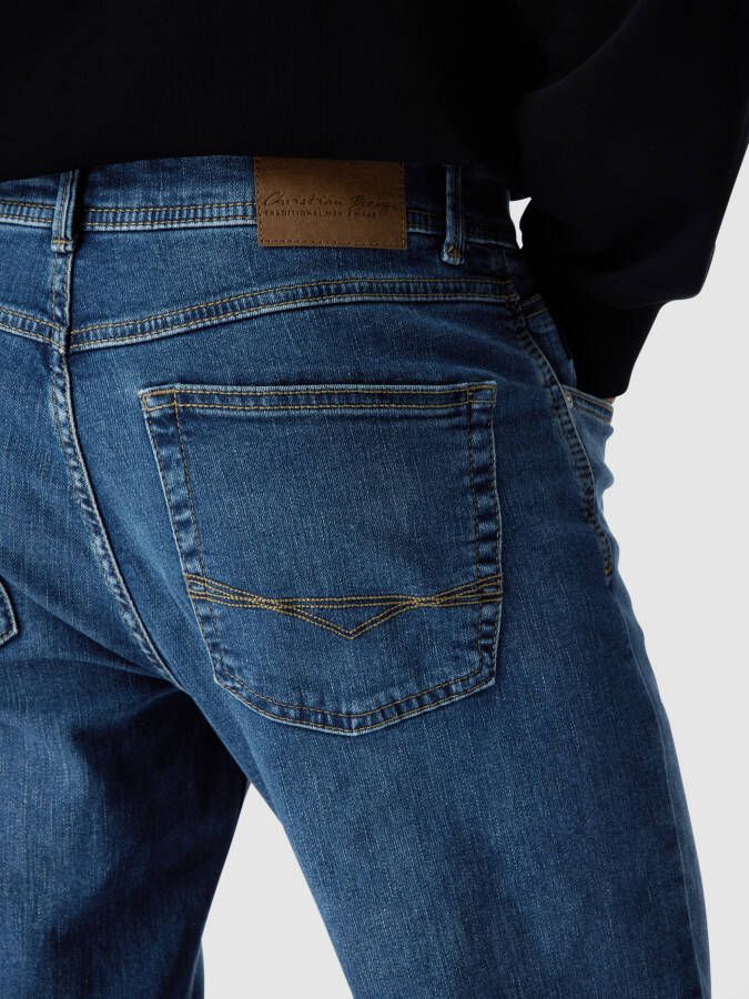 Christian Berg Men Straight fit jeans met merkdetail - Foto 2