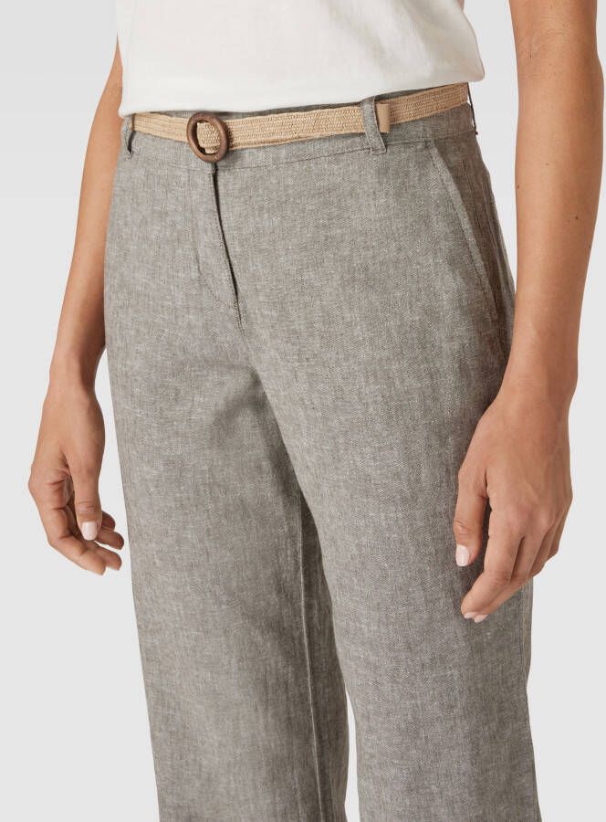 Christian Berg Woman Stoffen broek met riem