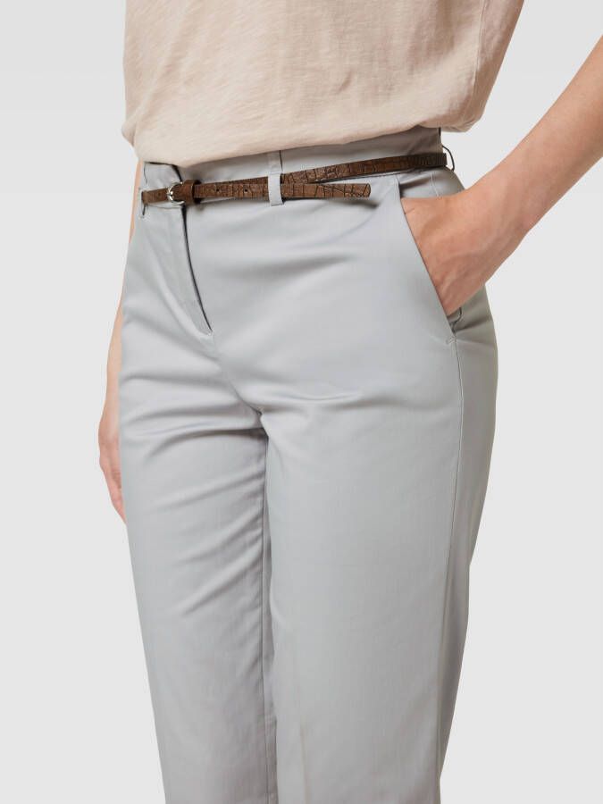 Christian Berg Woman Stoffen broek met verkorte pasvorm