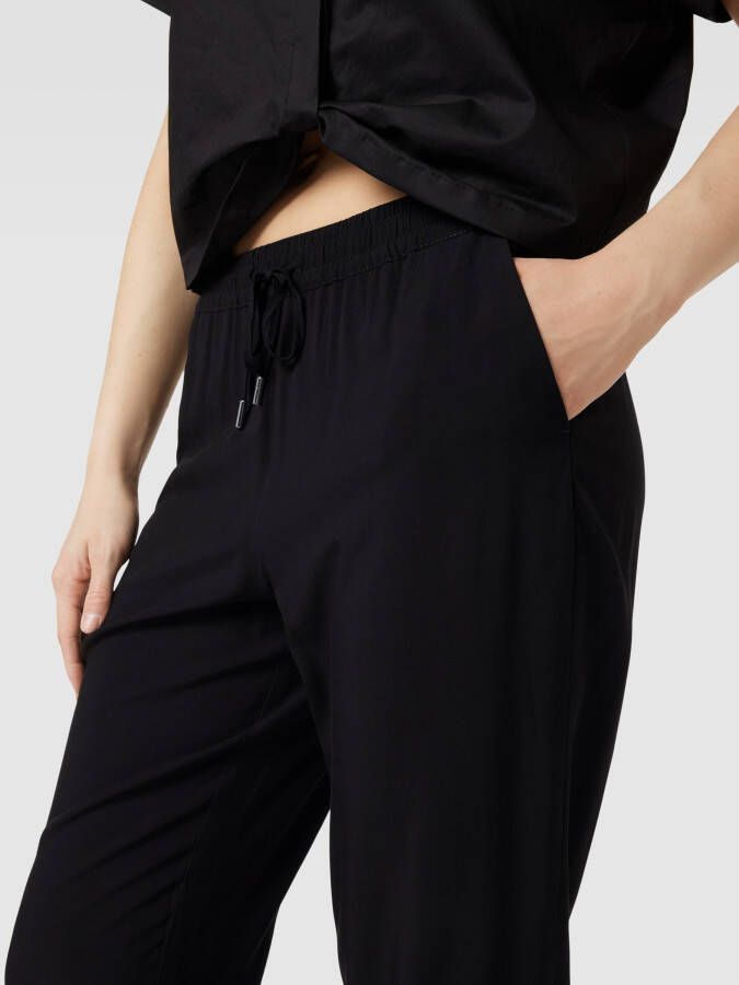 Christian Berg Woman Stoffen broek van pure viscose met tunnelkoord