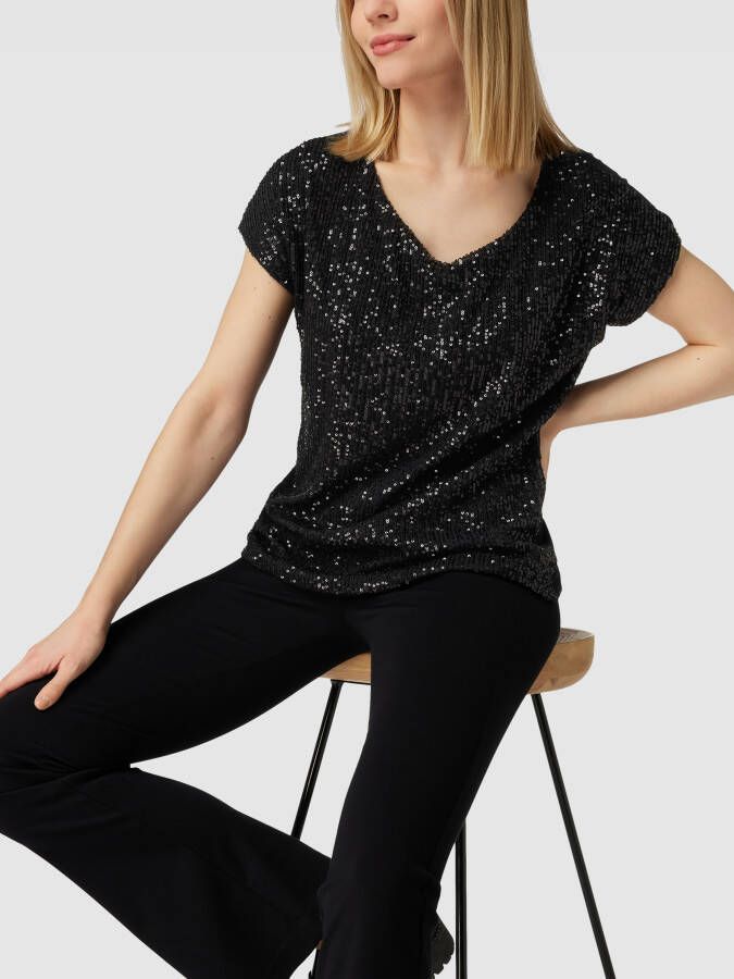 Christian Berg Woman T-shirt met pailletten - Foto 2