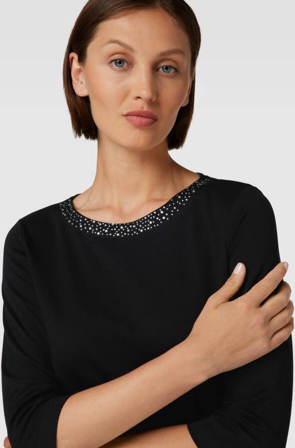 Christian Berg Woman T-shirt met siersteentjes