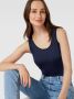 Christian Berg Woman Top met geribde ronde hals - Thumbnail 2