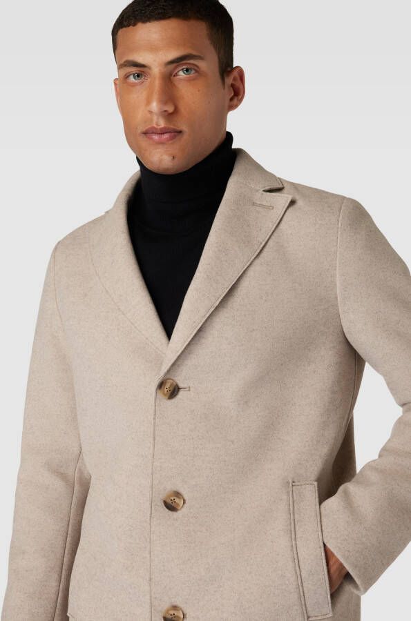 CINQUE Lange jas in gemêleerde look model 'Gastone'