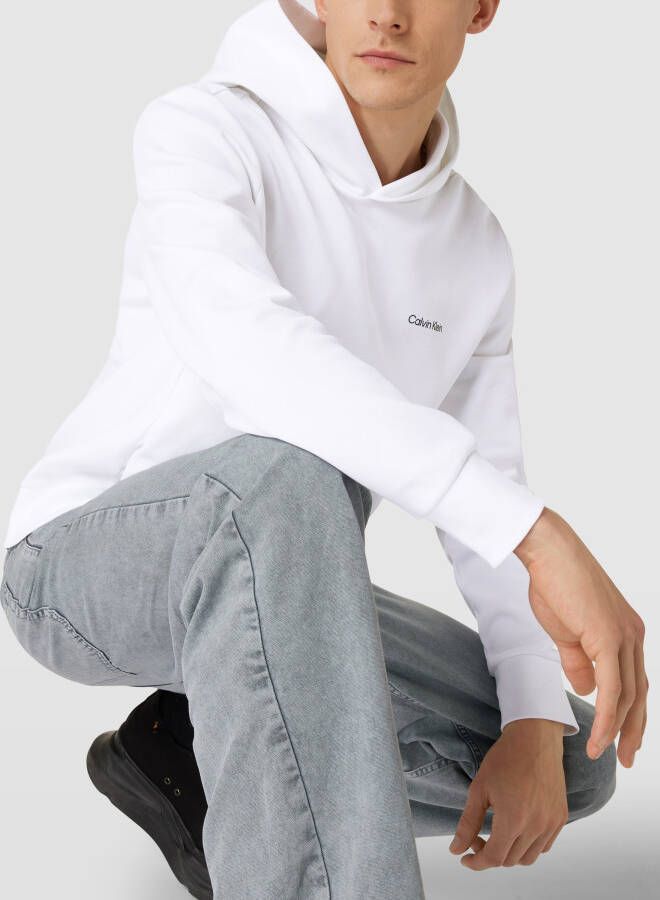 CK Calvin Klein Hoodie met labelprint model 'MICRO LOGO'