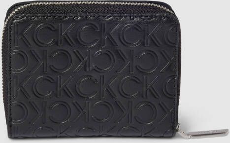 Calvin Klein Damesportemonnee Zwart Rfid Ritssluiting Black Dames - Foto 2