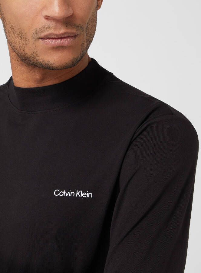 CK Calvin Klein Shirt met lange mouwen en opstaande kraag