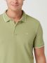 CALVIN KLEIN Heren Polo's & T-shirts Stretch Pique Tipping Slim Polo Groen - Thumbnail 4