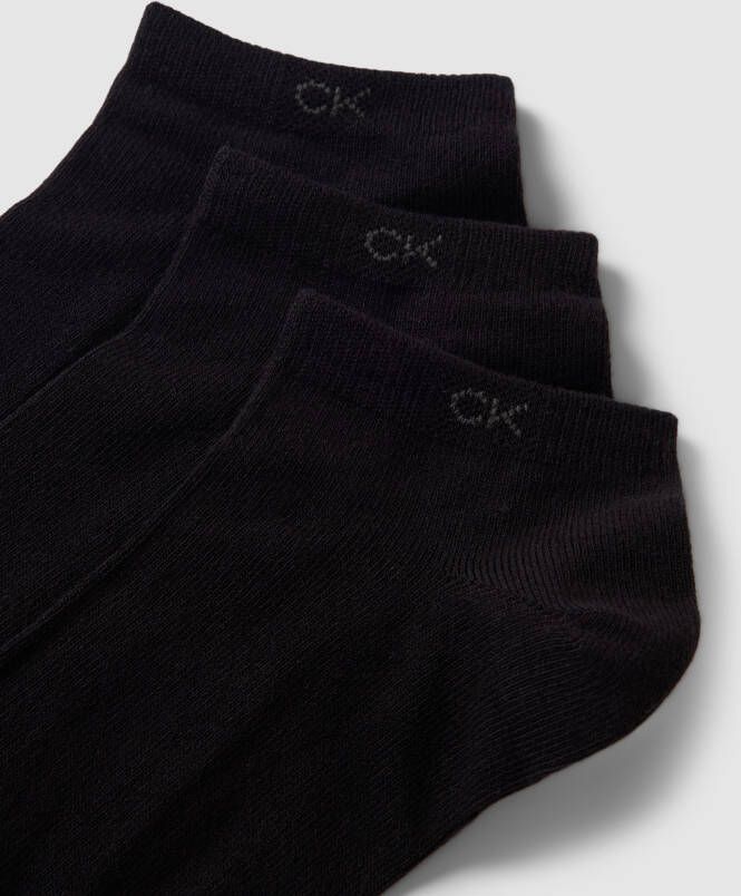 CK Calvin Klein Sneakersokken met labelprint in een set van 3 paar model 'MEN SNEAKER 3P'